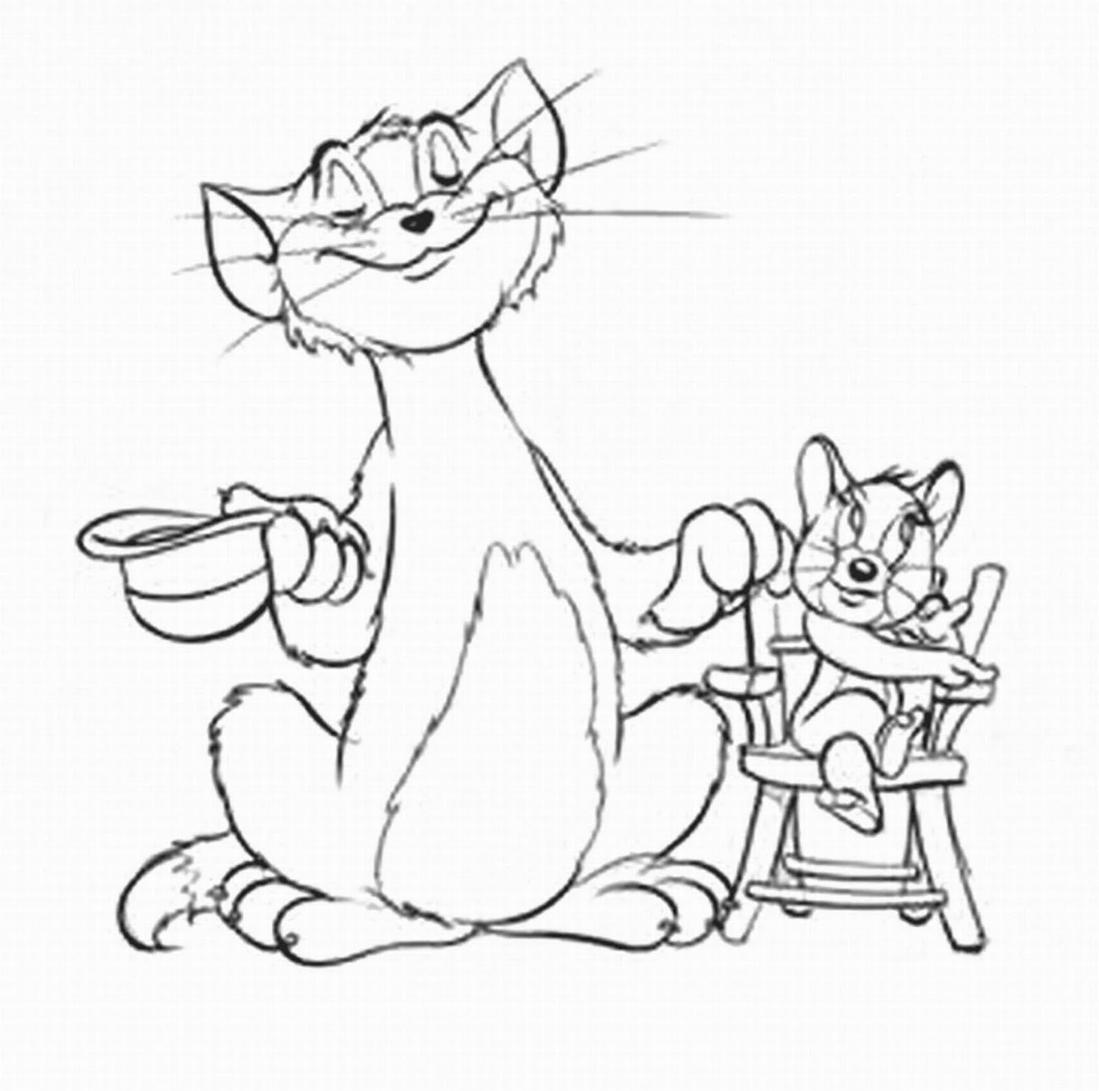 Tom et Jerry en pleine course-poursuite dans un décor animé