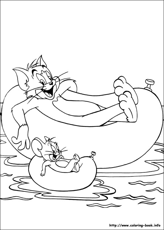 Tom et Jerry se poursuivent dans un décor animé