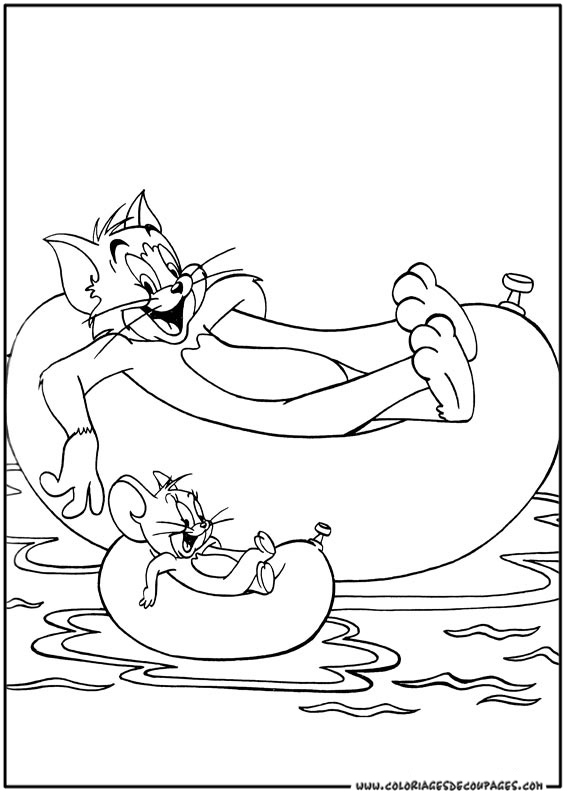 Tom et Jerry dans une scène de chasse au fromage