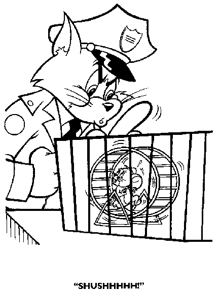 Tom et Jerry en pleine course-poursuite sur un fond dynamique
