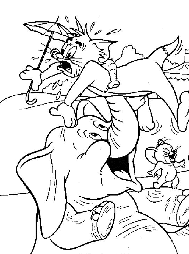 Tom et Jerry se chamaillent dans une cuisine