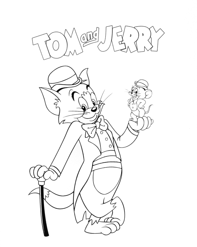 Tom et Jerry se poursuivent dans une scène pleine d'action