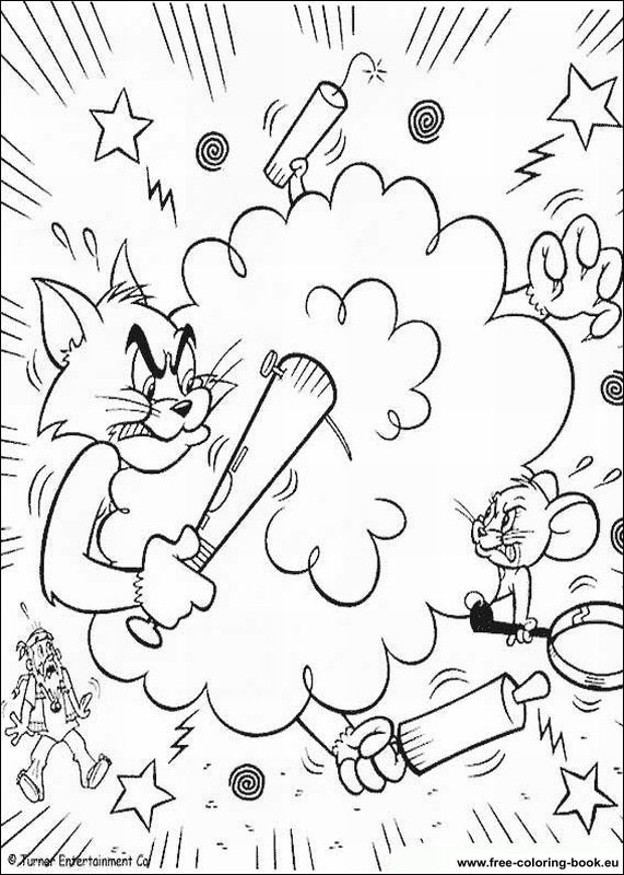 Tom et Jerry jouent dans une scène de poursuite animée