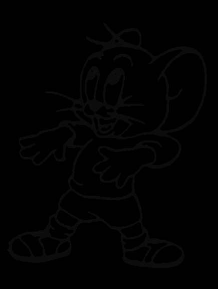 Tom et Jerry en pleine course-poursuite dans un décor animé