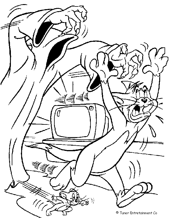 Tom et Jerry en pleine aventure dans un décor animé