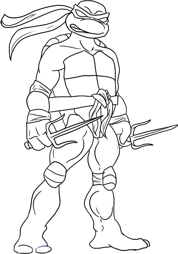 Coloriage d'une tortue sur un fond marin