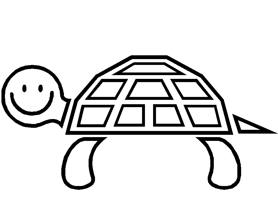 Un coloriage de tortue nageant parmi des vagues