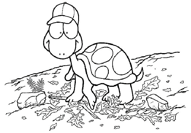 Un coloriage de tortue sur un fond marin apaisant