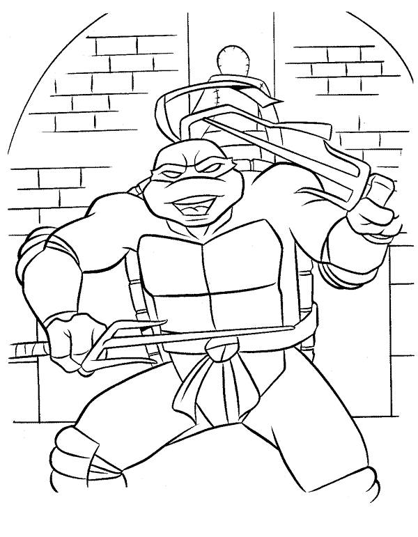 Les tortues ninja en pleine action dans un décor urbain