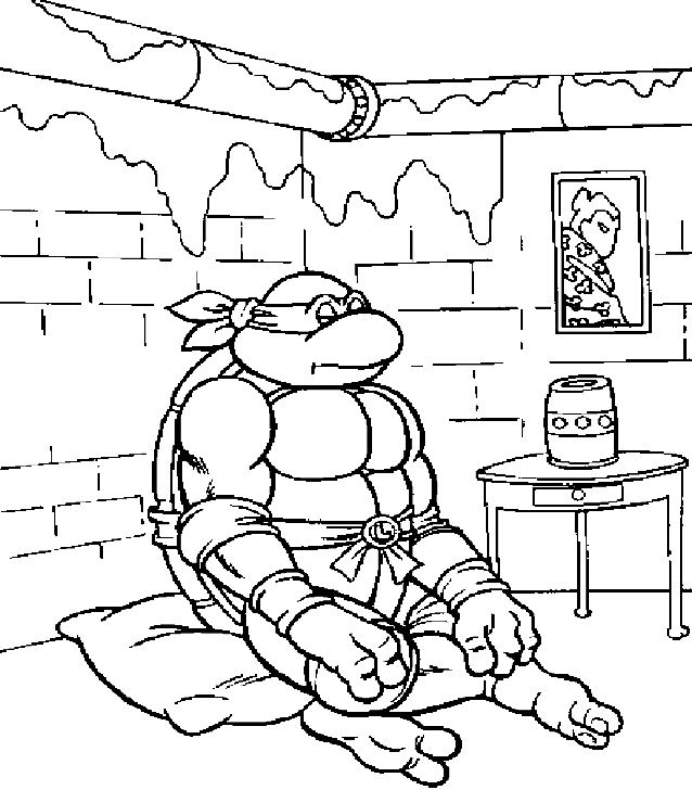 Les Tortues Ninja en action dans une scène dynamique