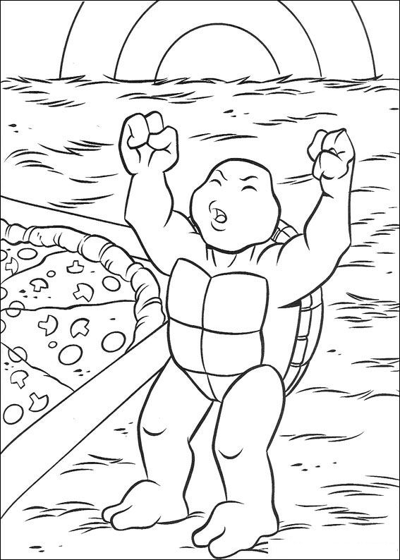 Les Tortues Ninja en pleine action dans un décor urbain