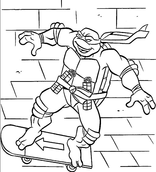 Les Tortues Ninja en pleine action dans un décor urbain