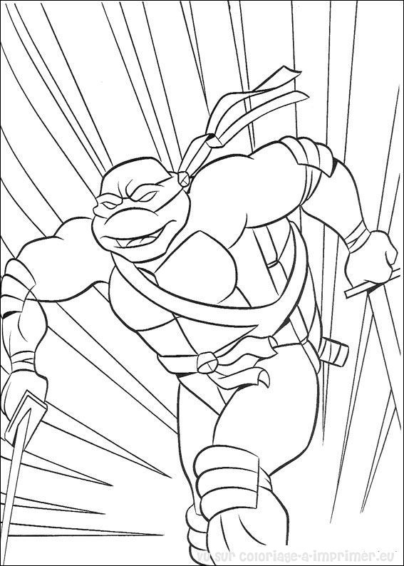 Les tortues ninja en pleine action dans un décor urbain