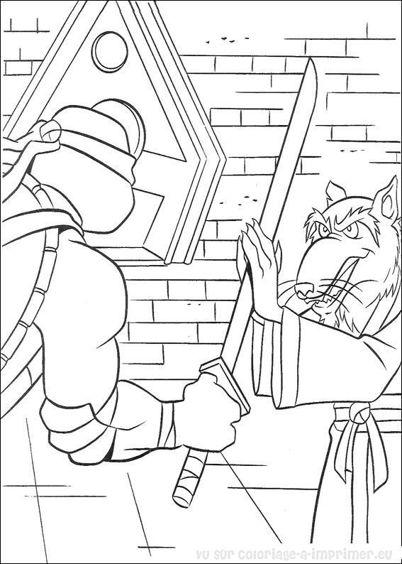 Les Tortues Ninja en pleine action dans un décor urbain