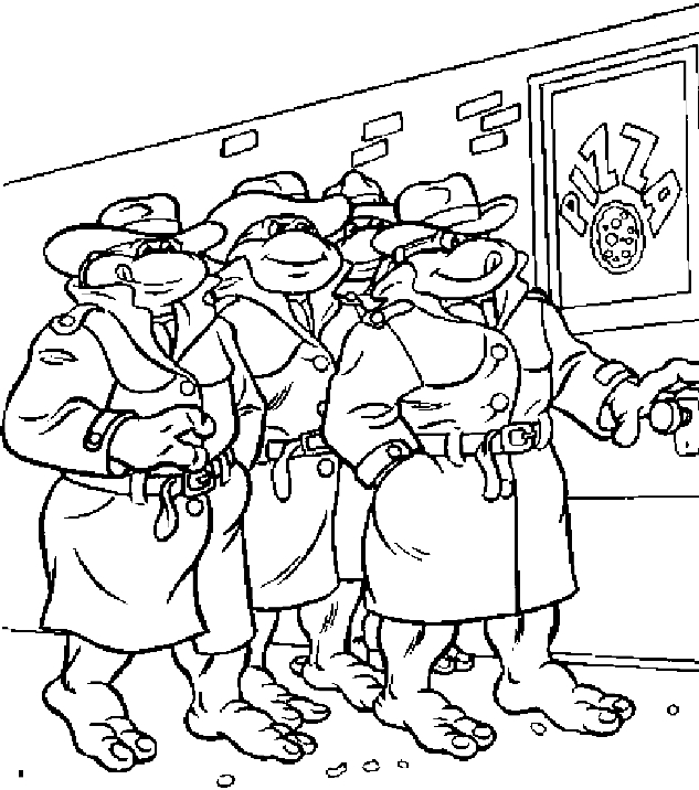 Les Tortues Ninja en pleine action dans leur environnement urbain