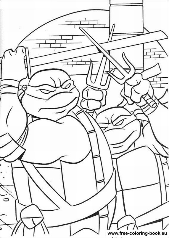 Les Tortues Ninja en pleine action dans un décor urbain