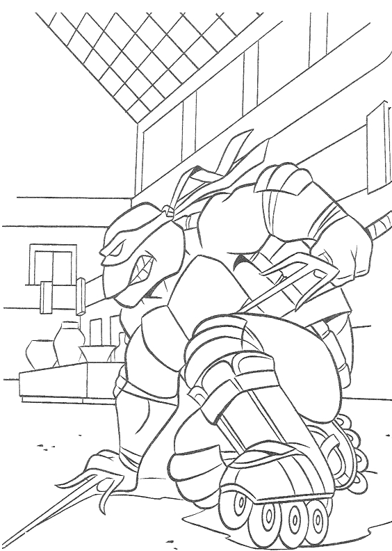 Les Tortues Ninja en pleine action dans leur repaire