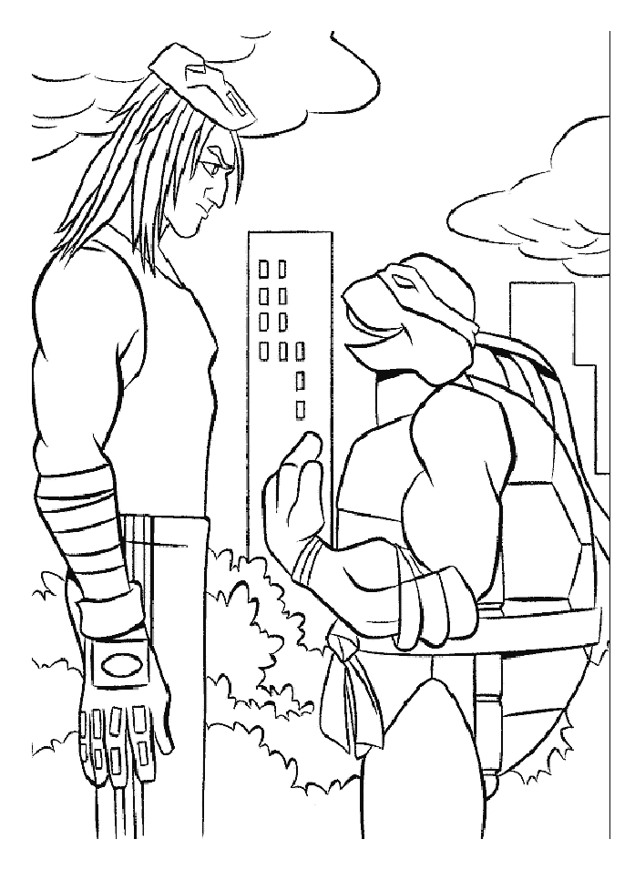 Les tortues ninja en pleine action dans leur univers urbain