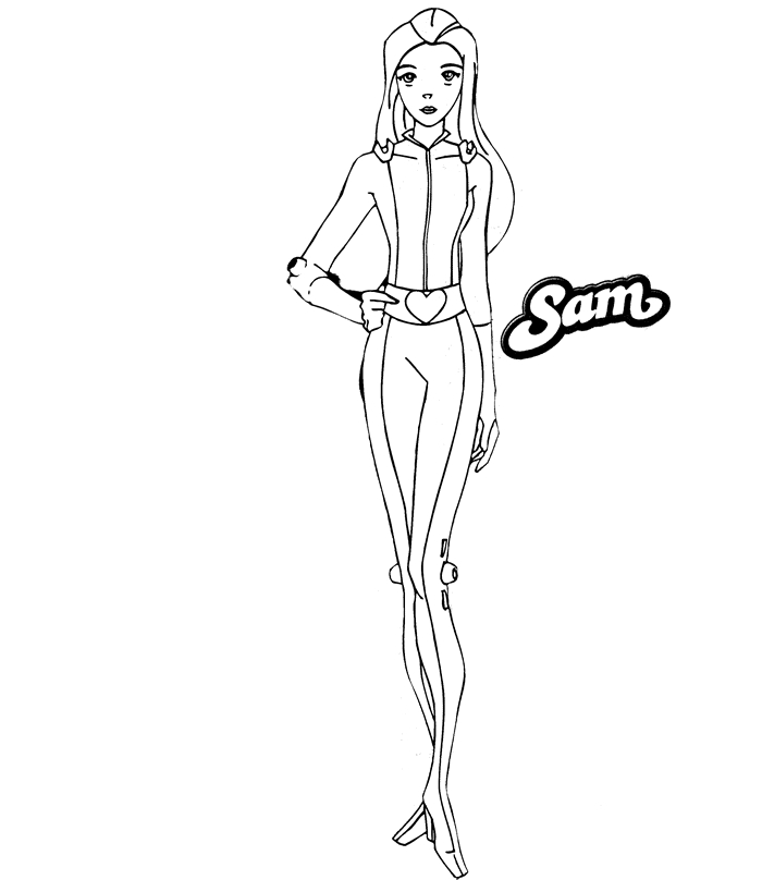 Coloriage des Totally Spies en mission dans un environnement dynamique