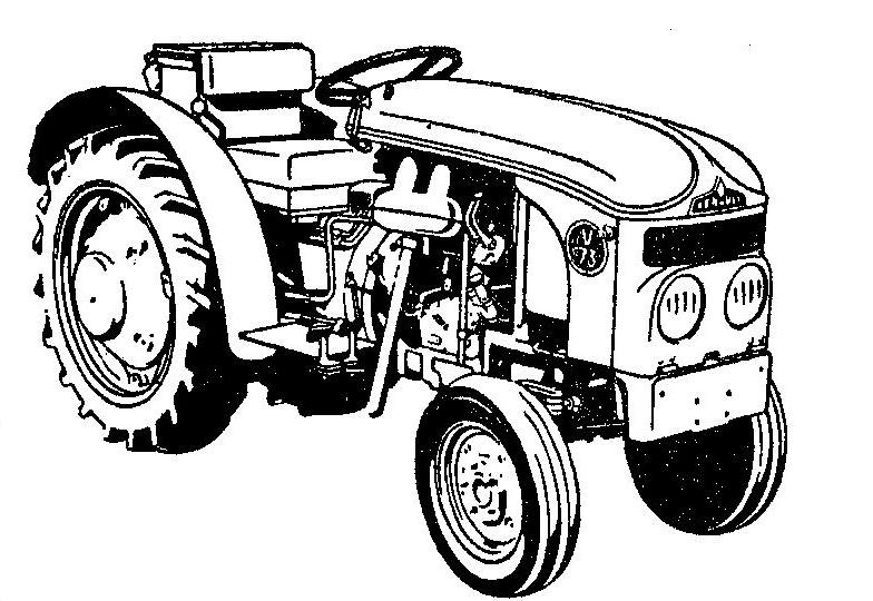 Coloriage d'un tracteur en pleine action sur un champ