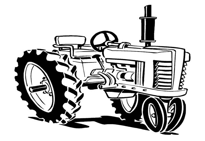 Un tracteur au travail dans un champ verdoyant