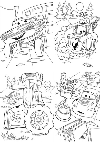 Coloriage d'un tracteur sur un champ de blé
