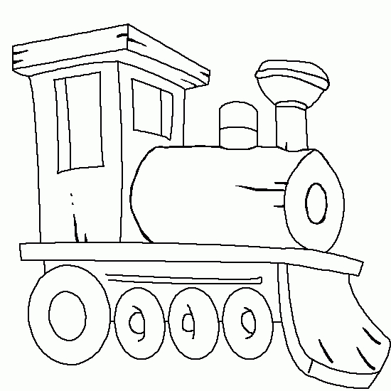 Coloriage d'un train locomotive avec des détails fascinants