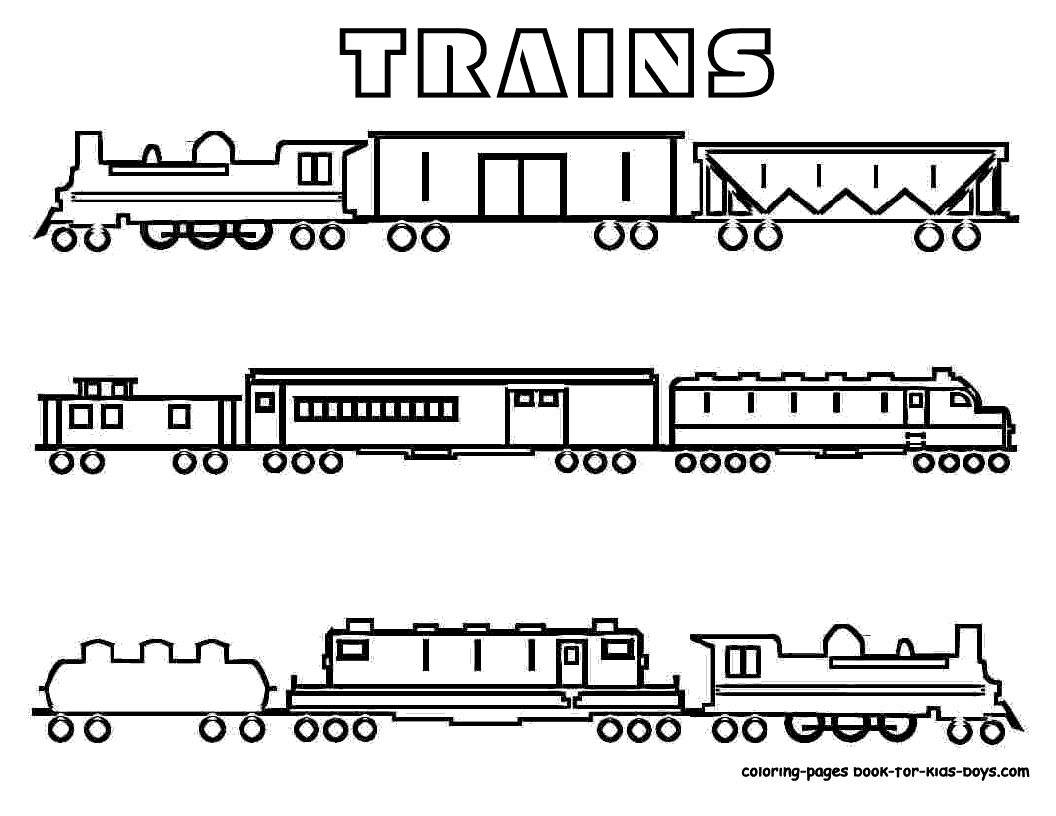 Coloriage d'une locomotive à vapeur sur des rails