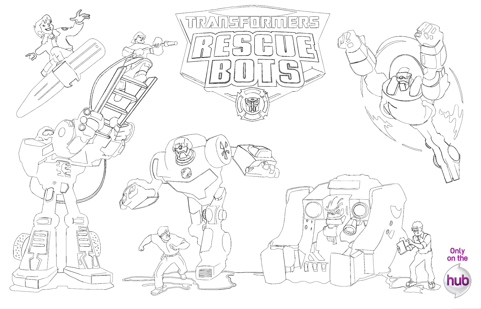 Coloriage de Transformers : Optimus Prime en pleine action