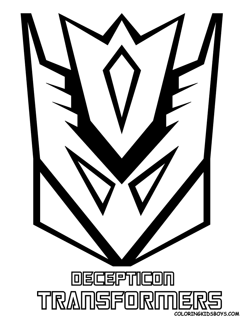 Coloriage de Transformers avec Optimus Prime en action dans un décor futuriste