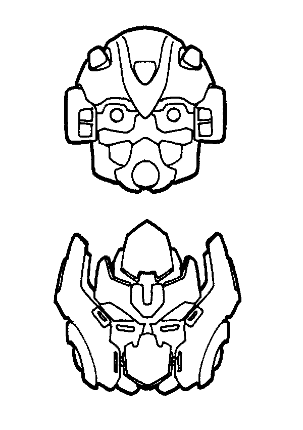 Coloriage de Transformers avec Optimus Prime en pleine action