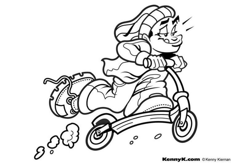 Coloriage Trottinette #47901 à imprimer Coloriage Trottinette #47901 à imprimer