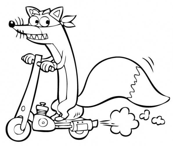 Coloriage Trottinette #47906 à imprimer