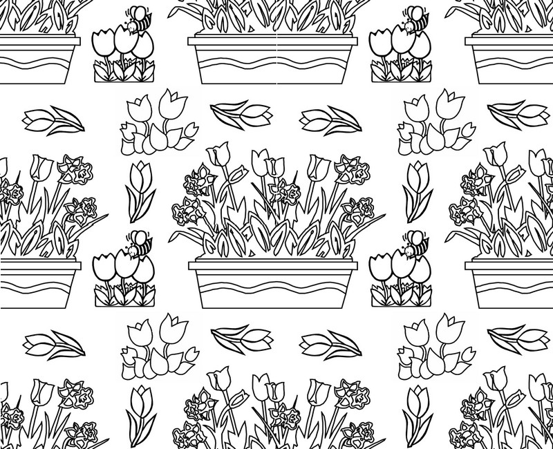 Coloriage Tulipe #35461 à imprimer Coloriage Tulipe #35461 à imprimer