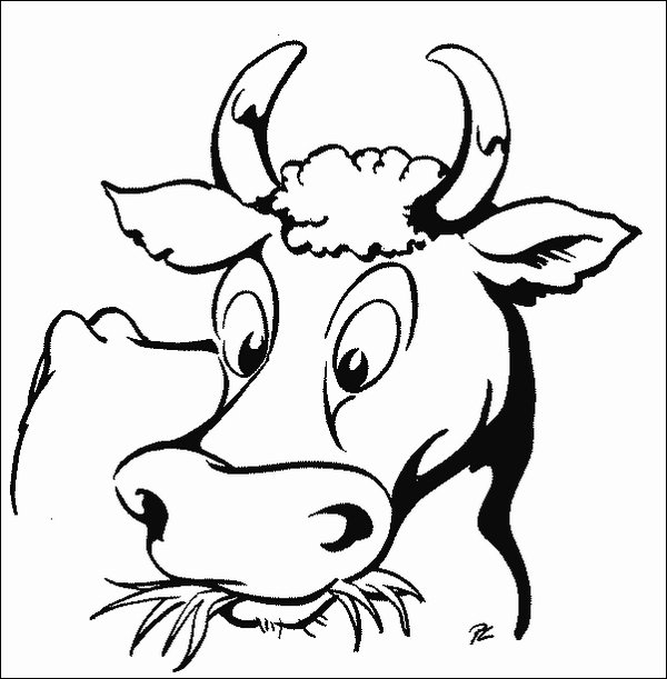 Une vache joyeuse dans un champ verdoyant