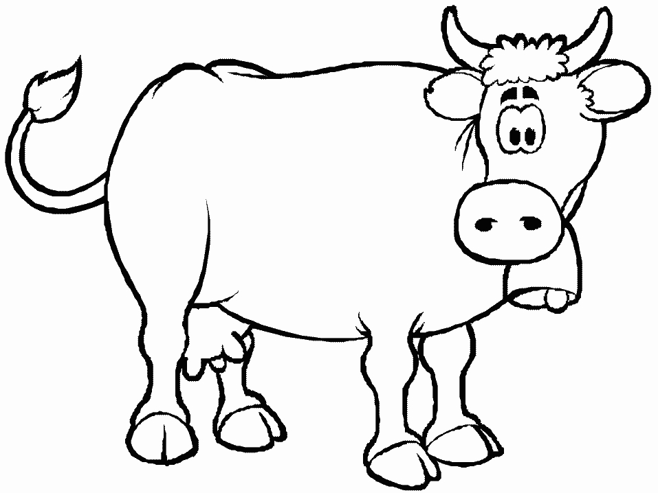 Vache paisible dans un paysage de prairie