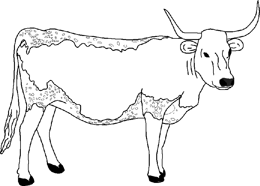 Vache joyeuse dans un paysage champêtre