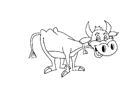 Vache paisible dans un champ avec un fond naturel