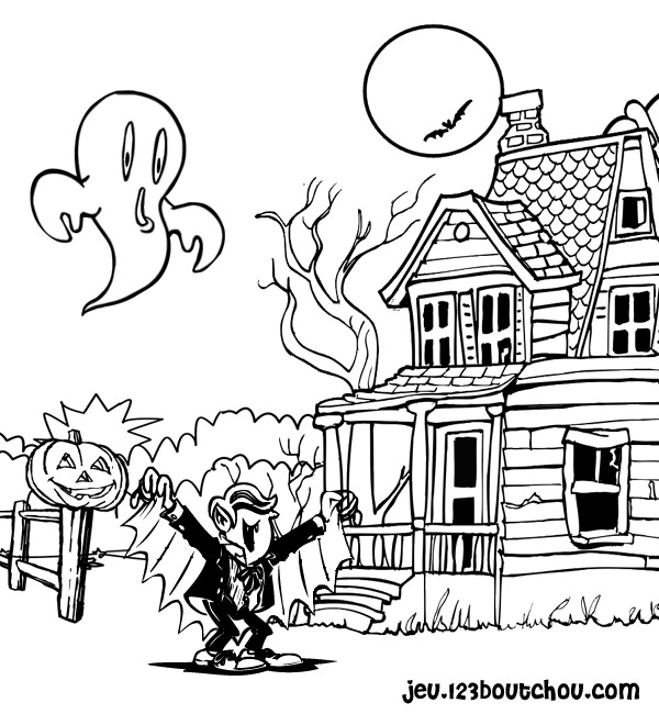 Un vampire espiègle dans un décor nocturne