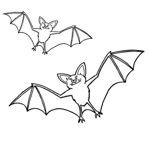 Un vampire amusant prêt à se faire colorier dans un décor nocturne