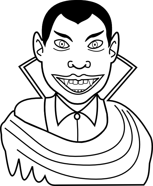 Un vampire malicieux avec un sourire charmeur dans un décor nocturne