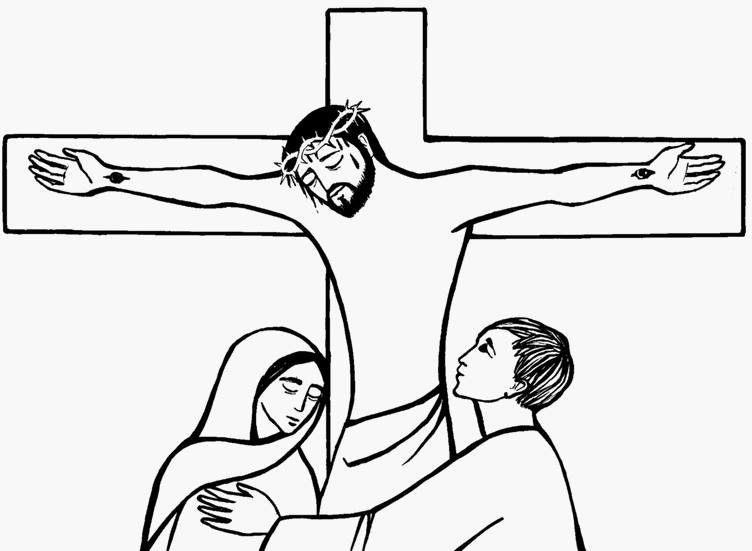 Scène de Vendredi Saint avec la crucifixion de Jésus