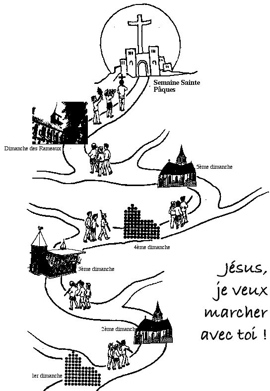 Scène de Vendredi Saint avec une croix et des symboles religieux