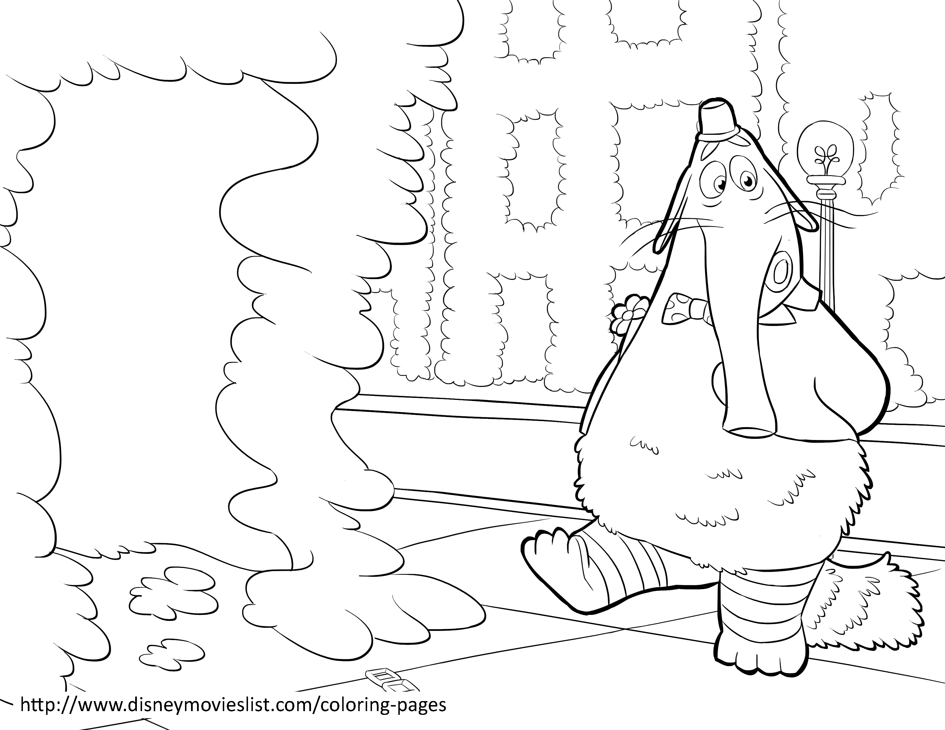 Coloriage des personnages de Vice-Versa dans un décor coloré