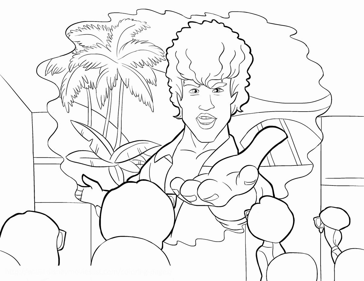 Coloriage de personnages de Vice-Versa exprimant des émotions dans un décor stylisé