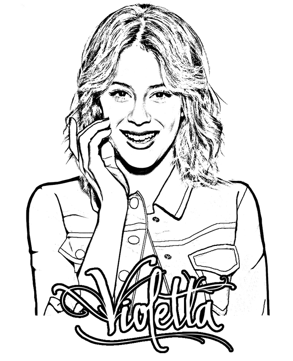Violetta chantant sur scène avec des éléments musicaux