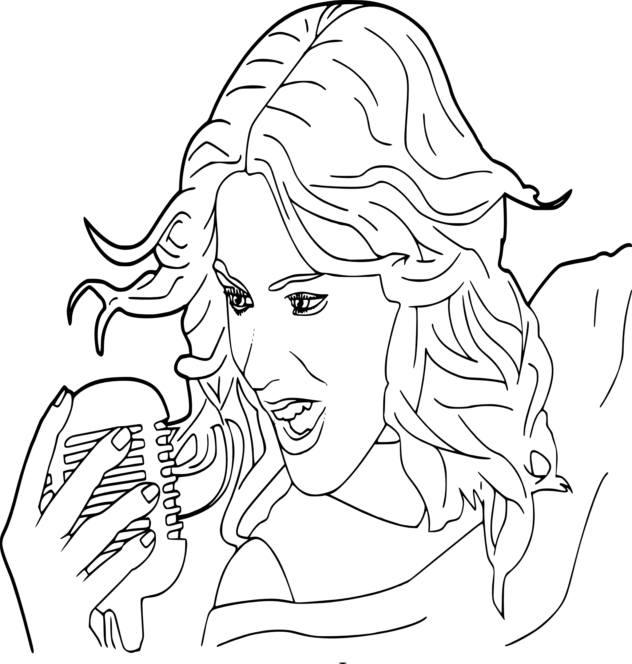 Violetta en pleine performance musicale sur scène