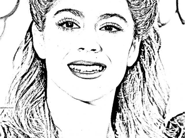 Coloriage de Violetta en pleine danse sur scène Coloriage de Violetta en pleine danse sur scène