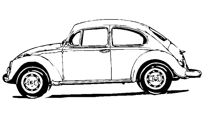 Coloriage d'une voiture de sport sur fond urbain