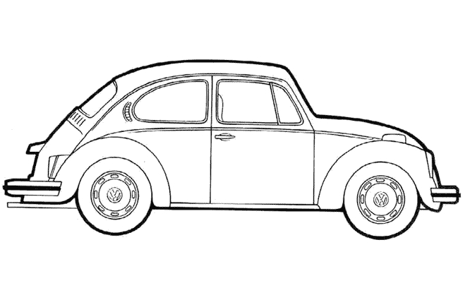 Coloriage d'une voiture de sport sur fond de paysage urbain